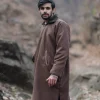 Brown Fleece Raglan Pheran
