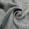 grey merino wool tweed fabric for coat