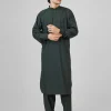 bottle green kameez shalwar 