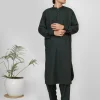 bottle green kameez shalwar for boys