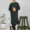 bottle green kameez shalwar  for gents
