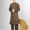 brown stretch kameez shalwar