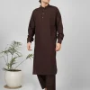 coffee brown kameez shalwar for men