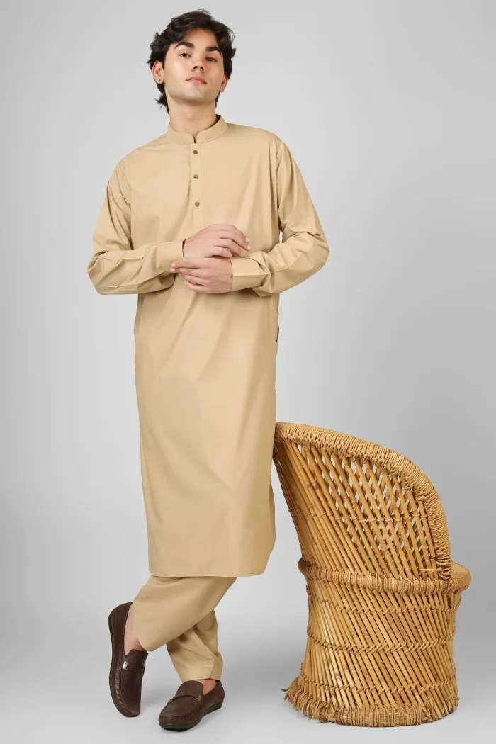 cream kameez shalwar for men