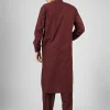 maroon kameez shalwar