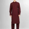 maroon lycra kameez shalwar for men