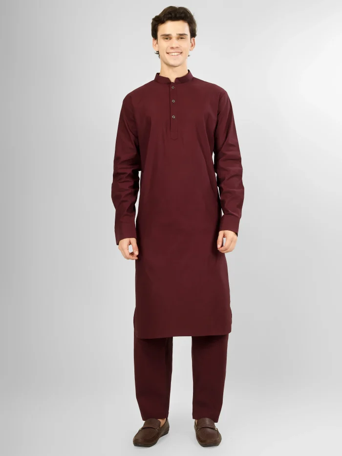 maroon lycra kameez shalwar for men