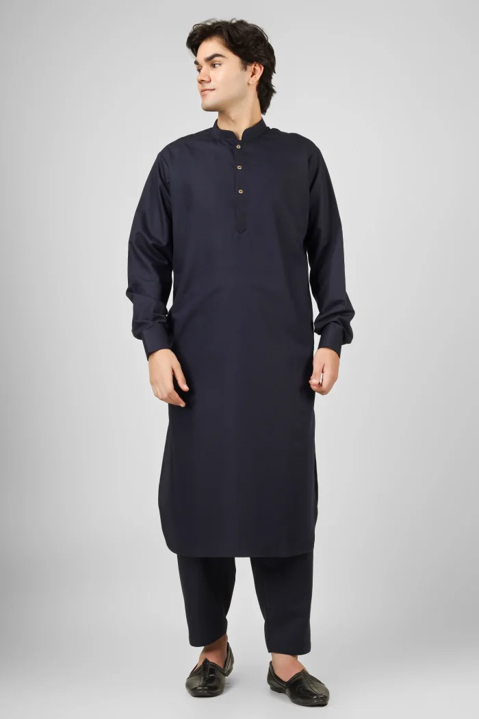 navy blue kameez shalwar