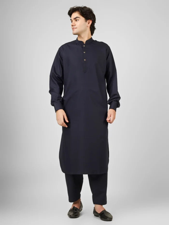navy blue kameez shalwar 