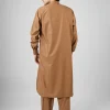 brown kameez shalwar for men