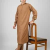 brown kameez shalwar for boys
