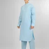 sky blue kameez shalwar for man