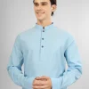 sky blue kameez shalwar for gents