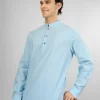 sky blue kameez shalwar for men