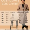 size of woollen overcoat
