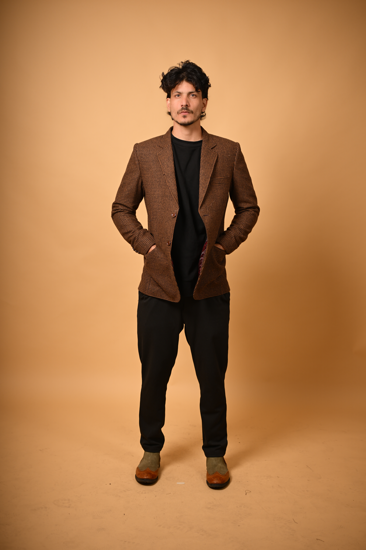coffee brown blazer