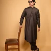 brown kameez shalwar