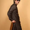 brown kameez shalwar
