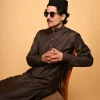 brown kameez shalwar