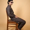 coffee winter jackan kameez  shalwar man