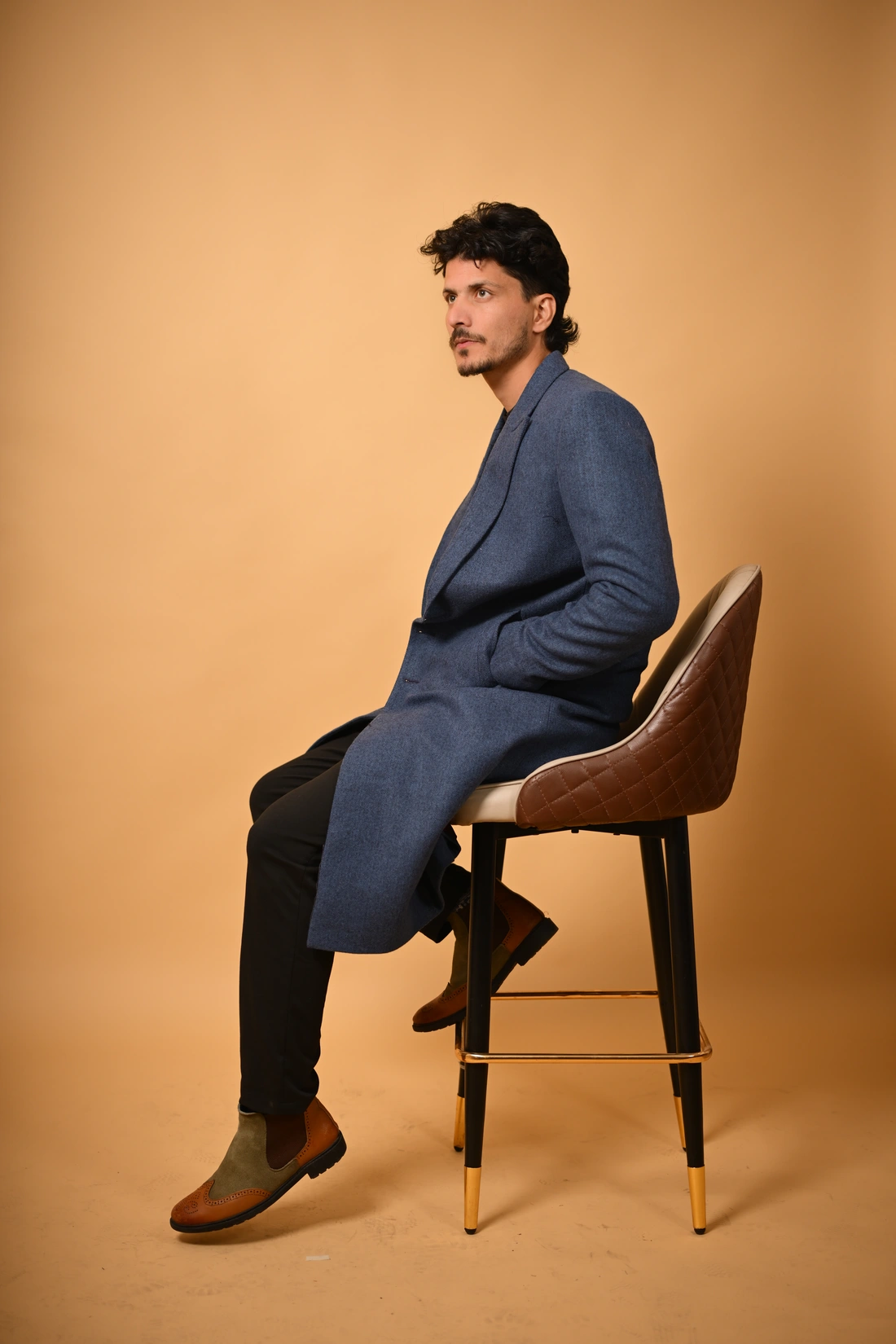 navy blue waist coat