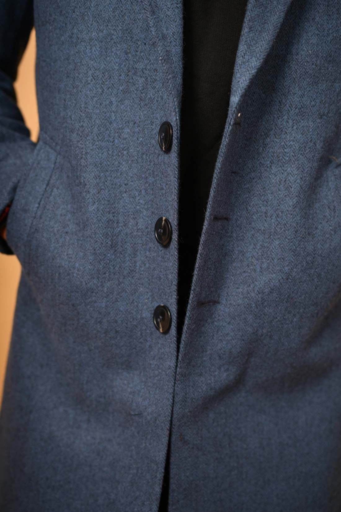 navy blue waist coat