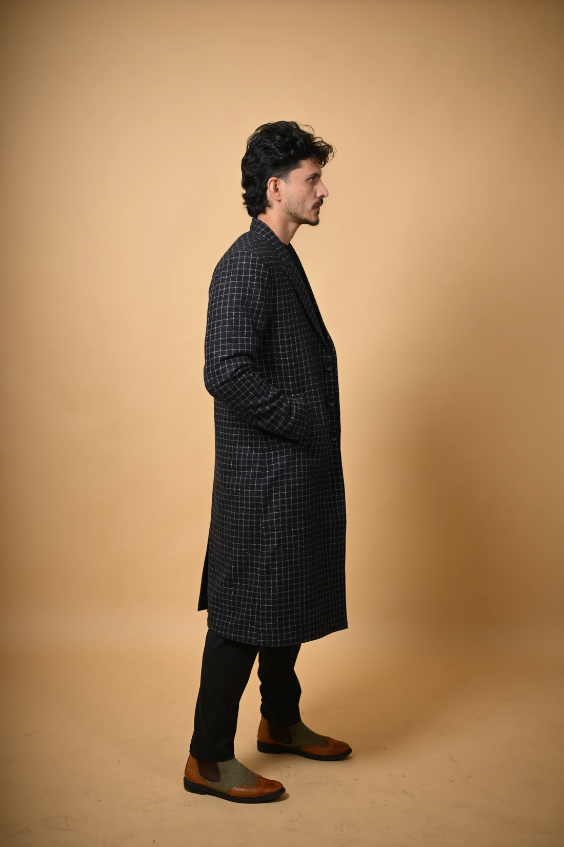 black overcoat