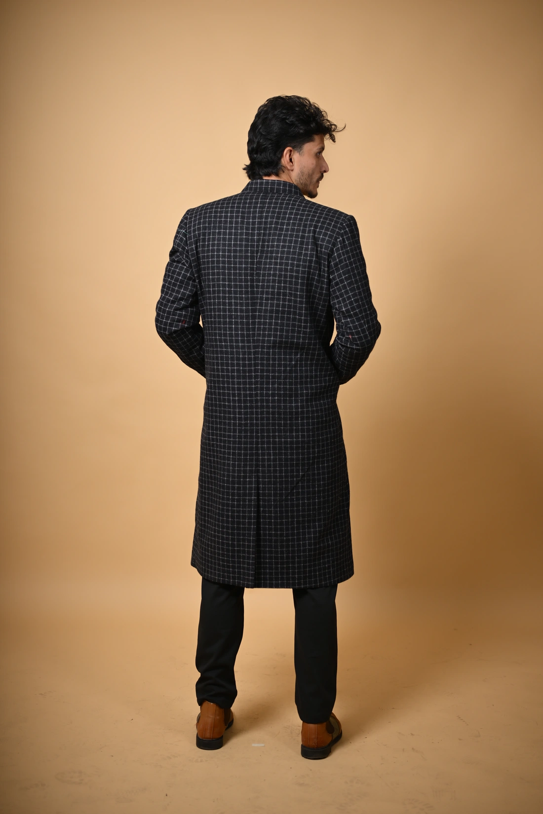 black overcoat