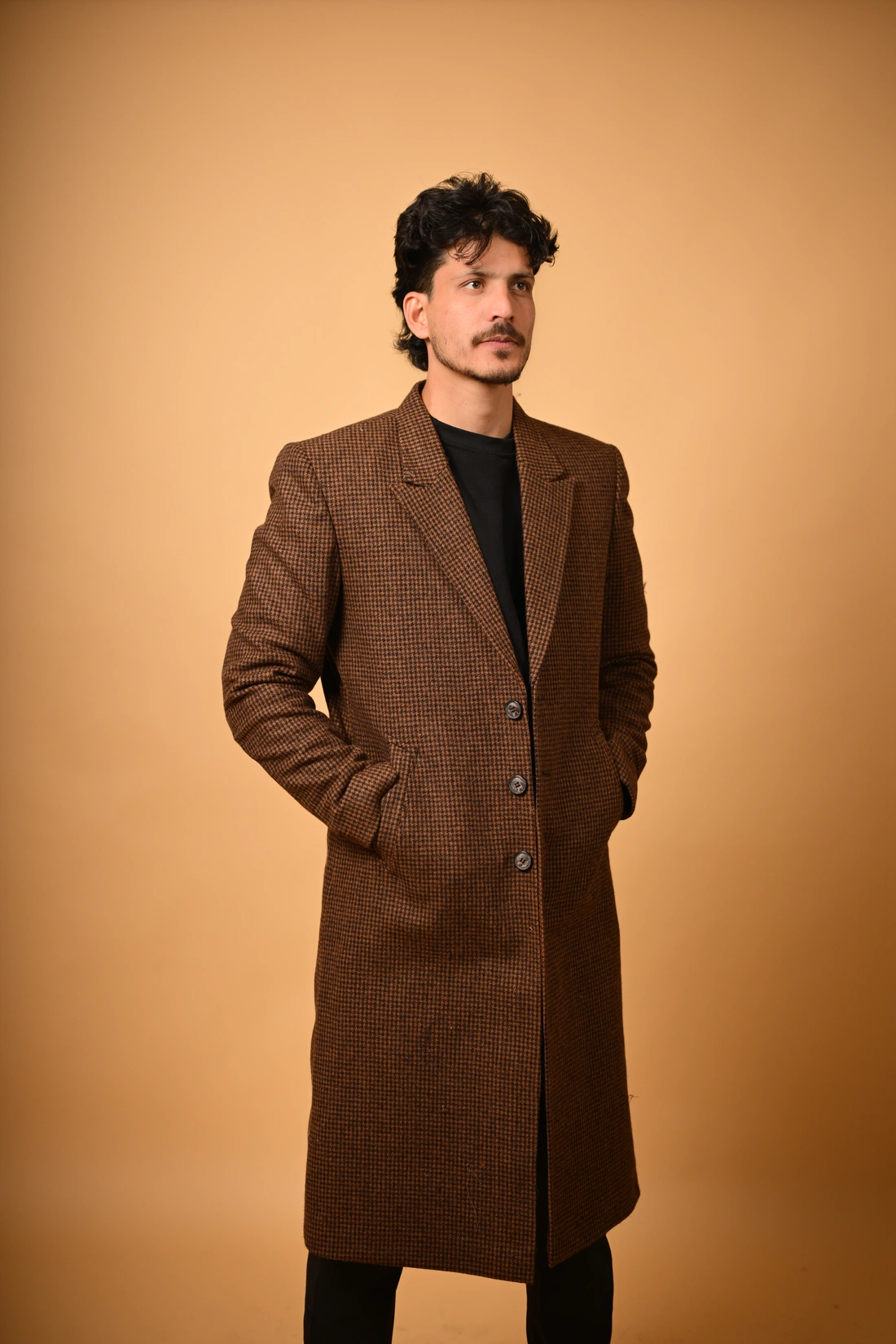 brown overcoat for men