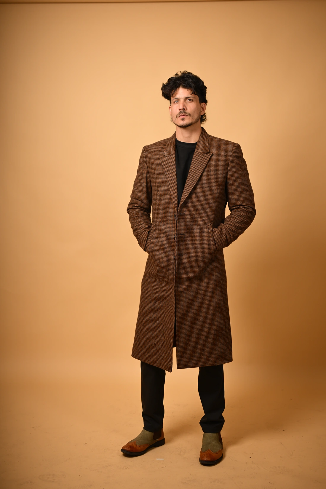 brown overcoat for men