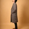 brown black overcoat