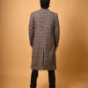 brown black overcoat