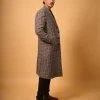 brown black overcoat