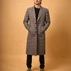 brown black overcoat