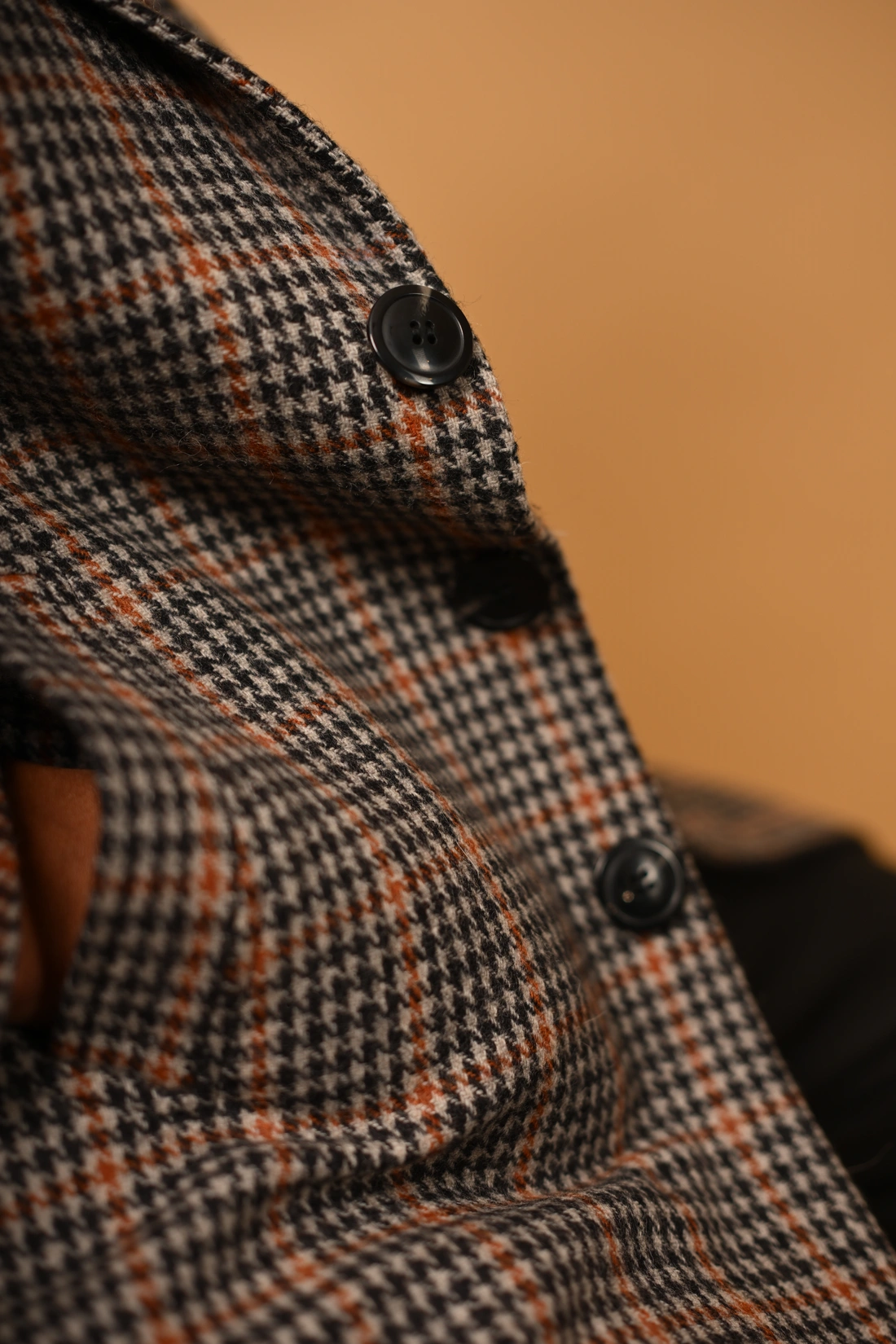 brown black overcoat