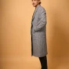 blue winter overcoat