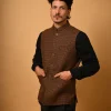 coffee brown waistcoat