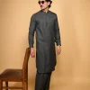 dark grey winter  jackan kameezz shalwar for male