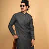 dark grey winter  jackan kameezz shalwar 