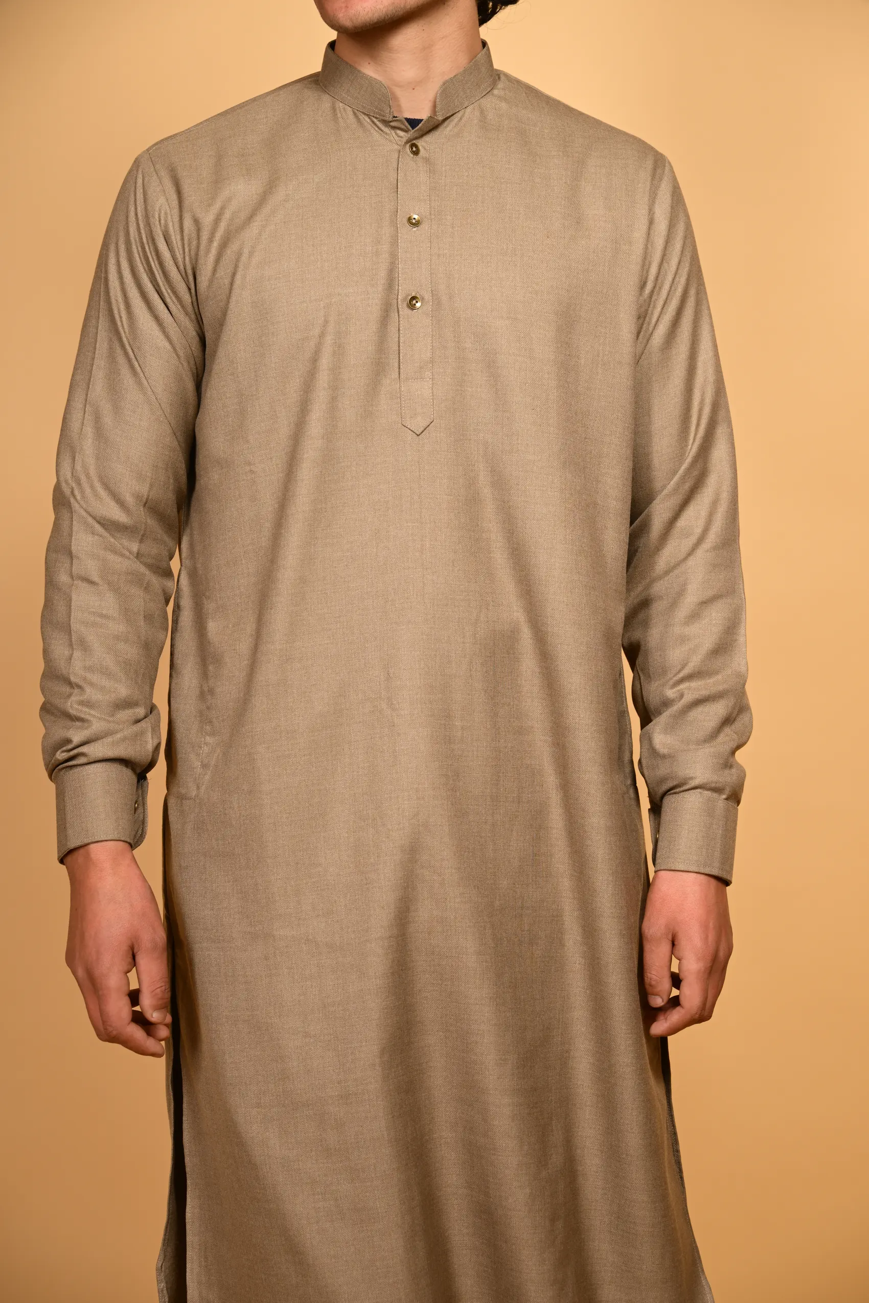 Suf Jakan Fawn Kameez Shalwar - Image 6