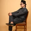 Greyish Blue Pathan Kameez Shalwar
