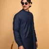 blue simple kameez shalwar for men