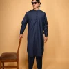 blue simple kameez shalwar for men