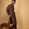 brown kameez shalwar