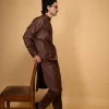 brown kameez shalwar
