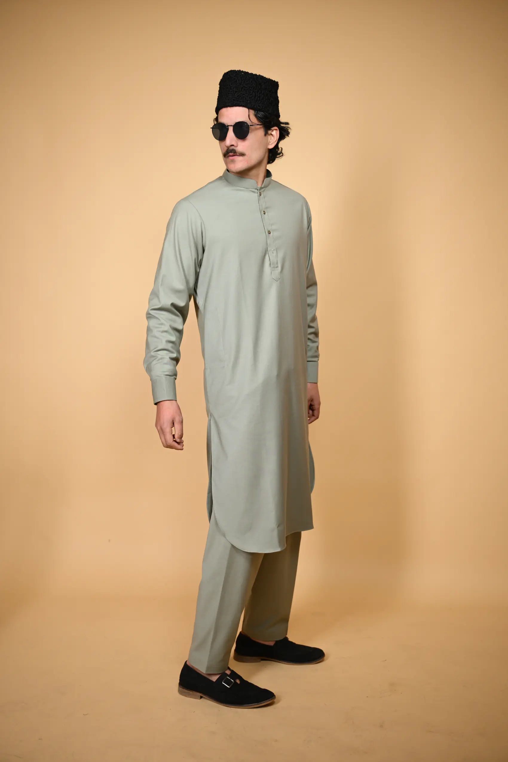 light green kameez shalwar suite's