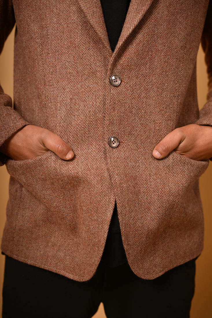 brown winter blazer
