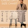 size chart overcoats 