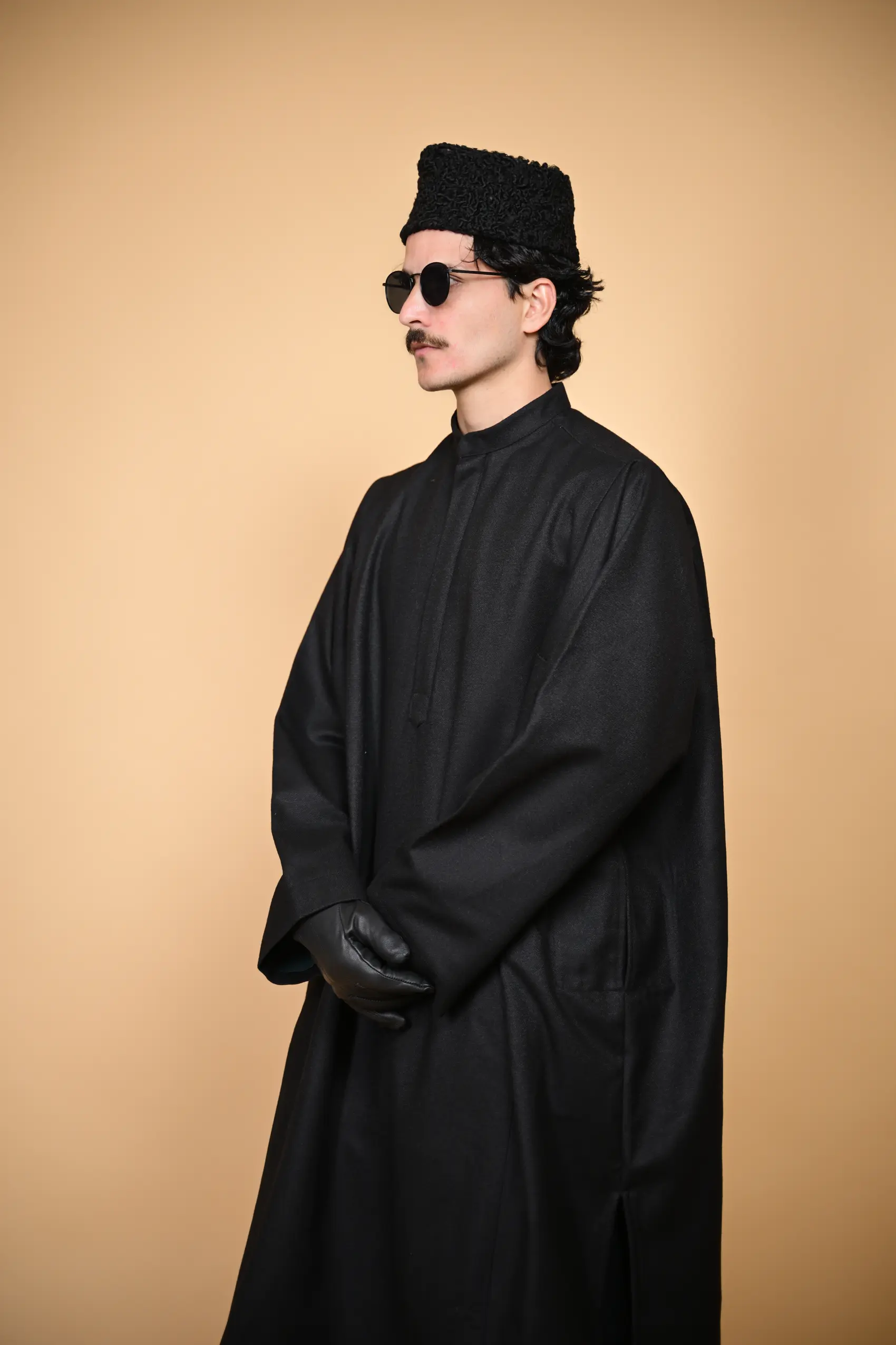 men wearing kashmiri firan