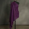 deep purple colour shawl